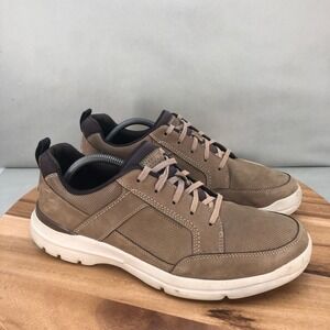 Rockport City Edge Sneakers Mens Size 11 Leather Casual Shoes Brown Lightweight